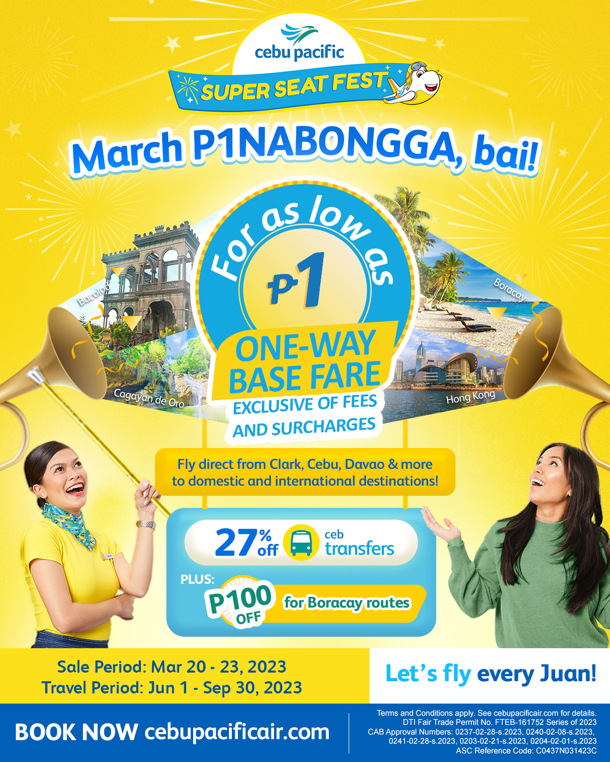 Cebu Pacific PISO Fare Promo (March 20, 2023) Cebu Pacific Fares 2024